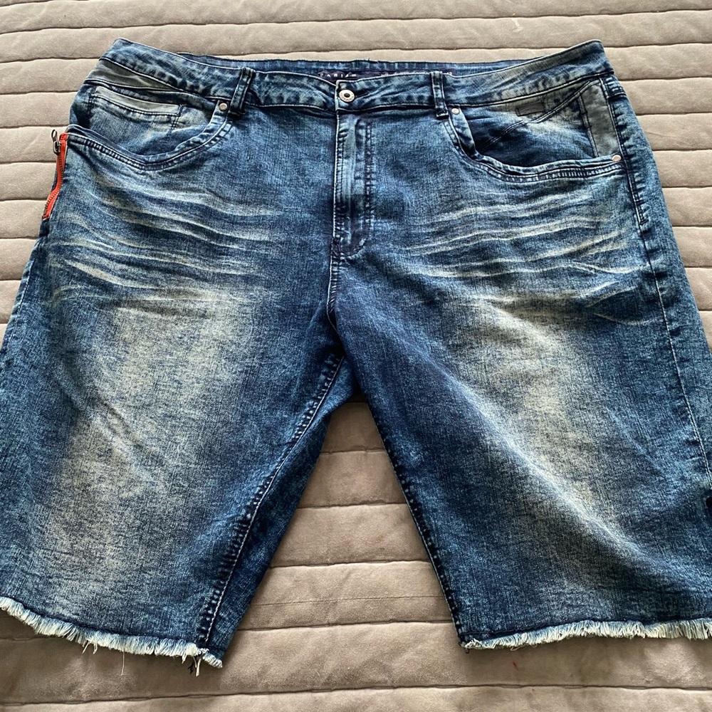 Parish Mens Blue Jean Shorts